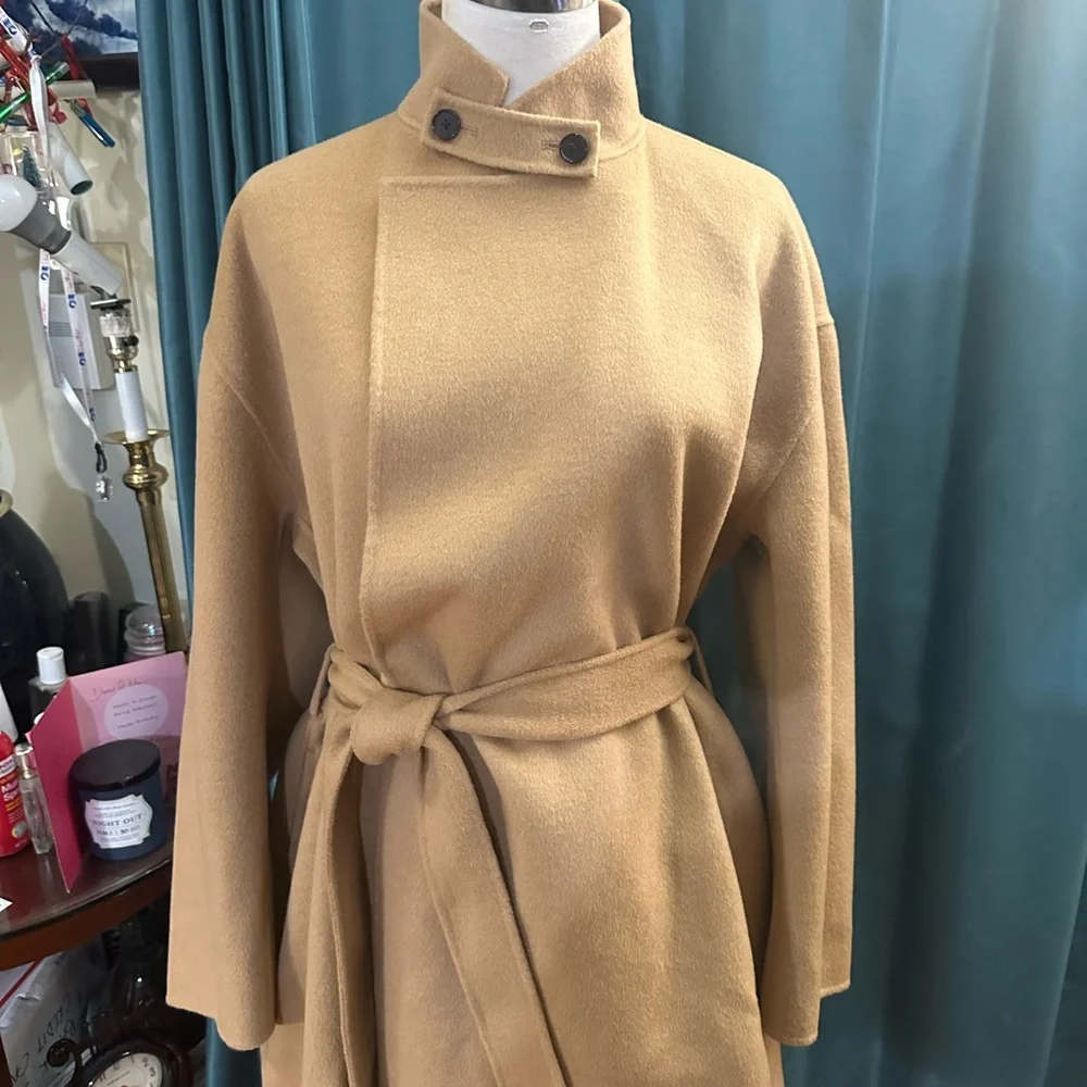 Filippa K NWT Camel Belted Women's Coat - Picture 2 of 6